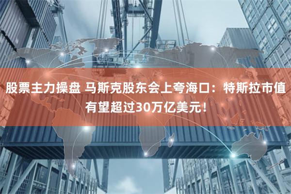 股票主力操盘 马斯克股东会上夸海口：特斯拉市值有望超过30万亿美元！