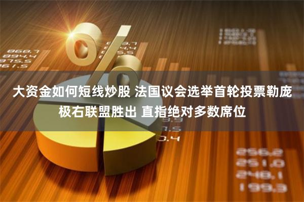 大资金如何短线炒股 法国议会选举首轮投票勒庞极右联盟胜出 直指绝对多数席位